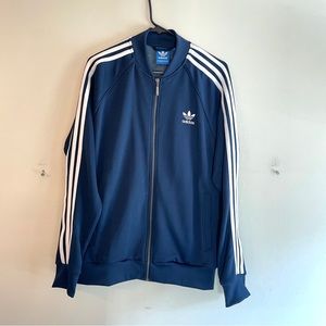 Adidas Originals Trefoil Navy Dark Blue Track Jacket Size Large